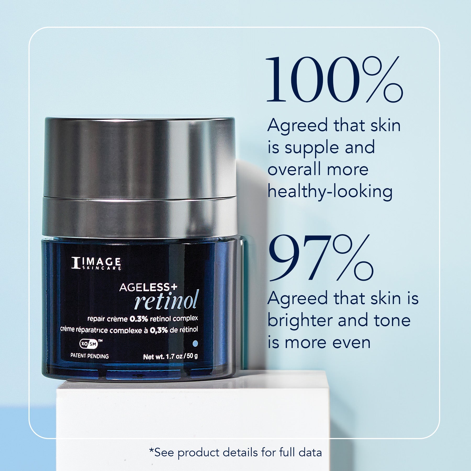 AGELESS+ retinol repair crème 0.3% retinol complex (travel-size)