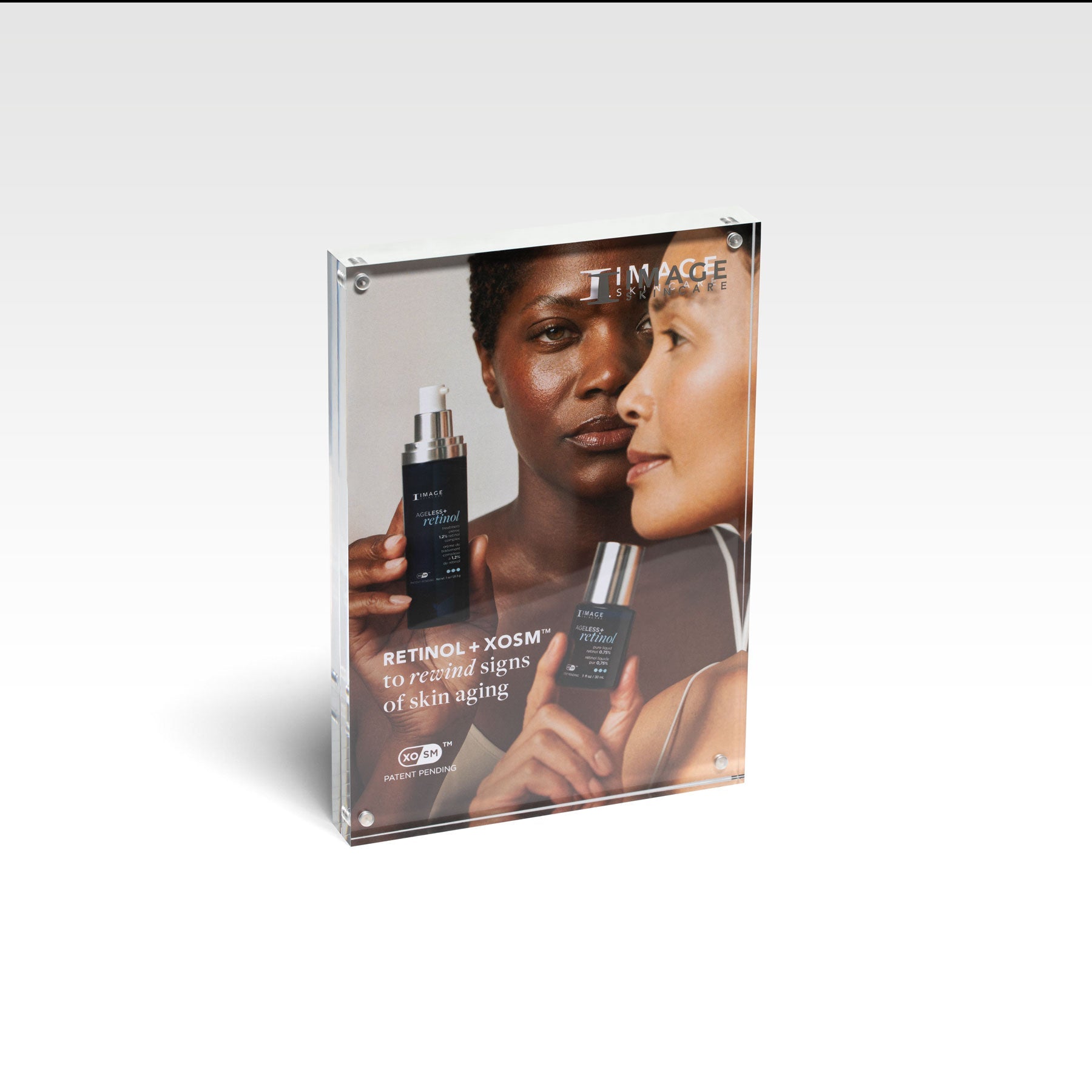 AGELESS+ Collection display graphic insert