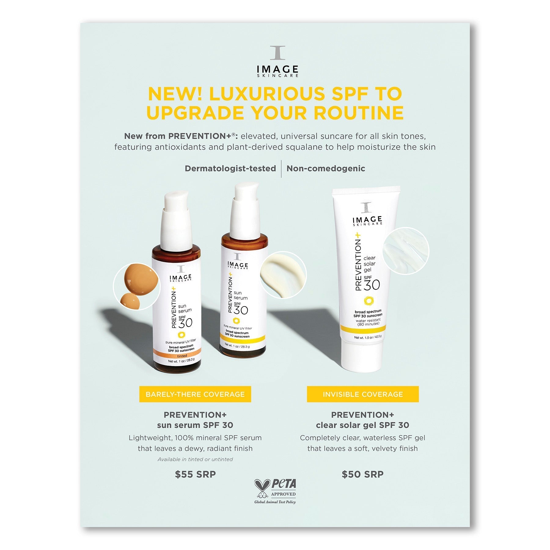 PREVENTION+® Sun Serum & Solar Gel easelback